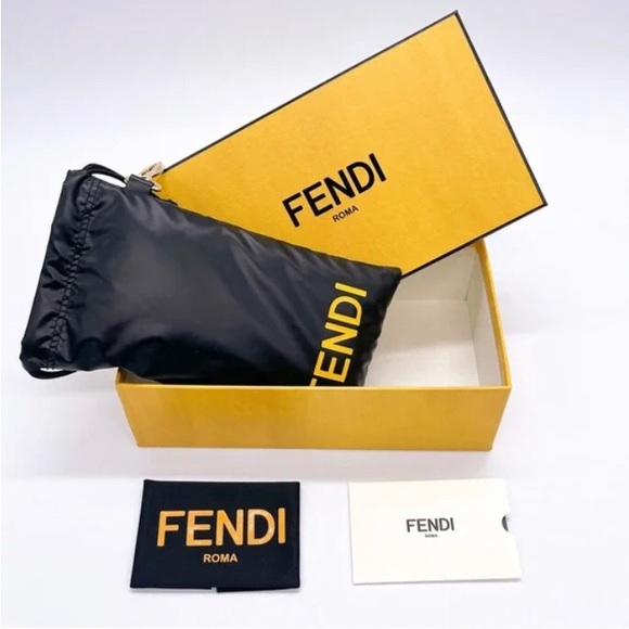 NEW FENDI FE40047I 55F WOMEN’S SUNGLASSES FENDI FE 40047I BROWN EYEWEAR FENDI - Picture 12 of 16